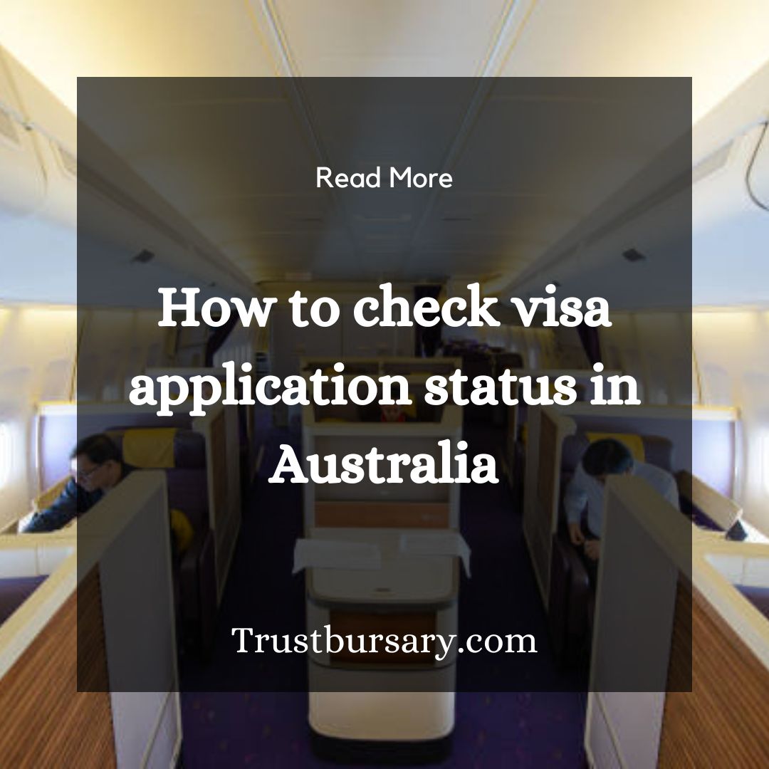 how to check visa application status in Australia